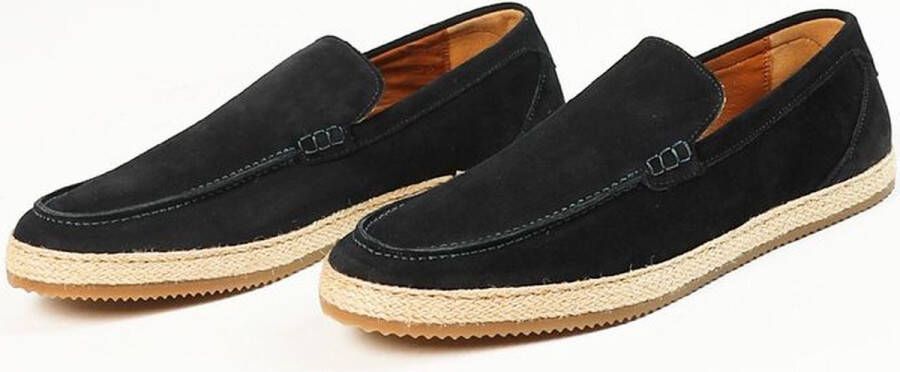 Sacha Heren Donkerblauwe suède loafers