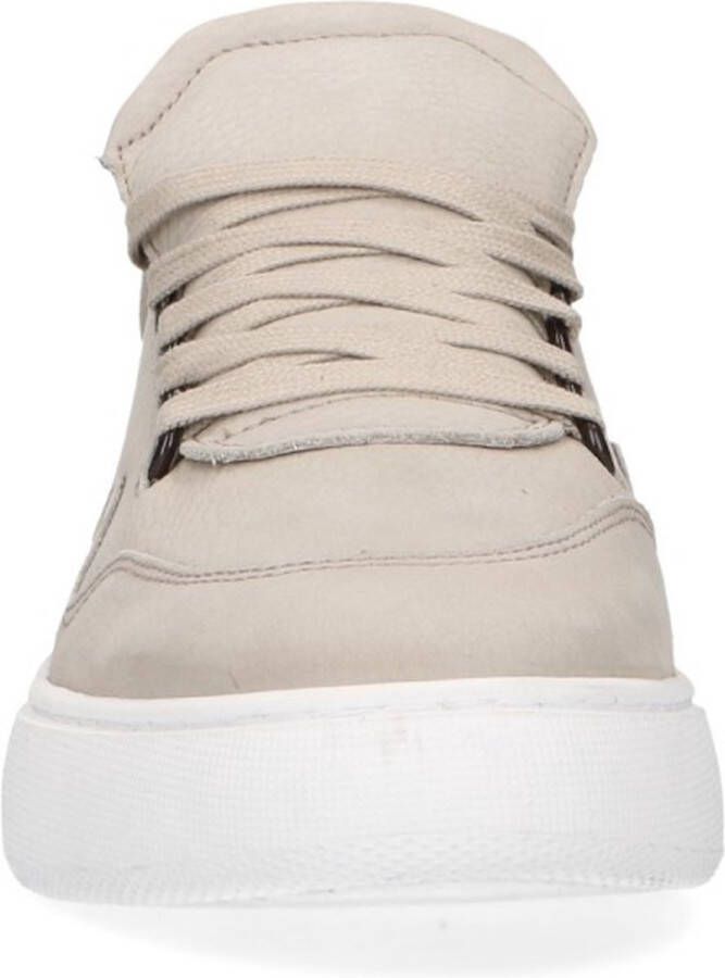 Sacha Heren Taupe nubuck sneaker met witte zool - Foto 8