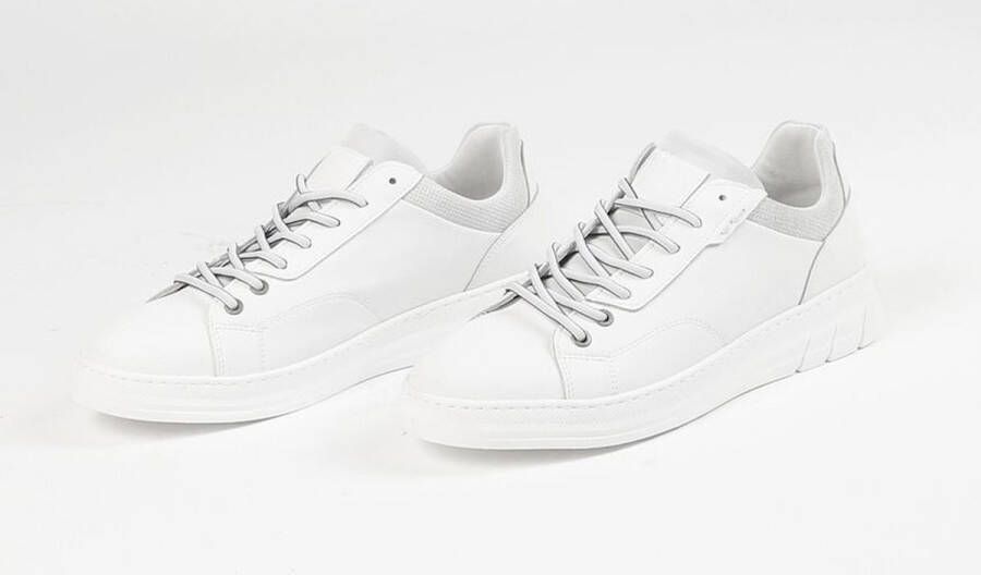 Sacha Heren Witte leren sneakers