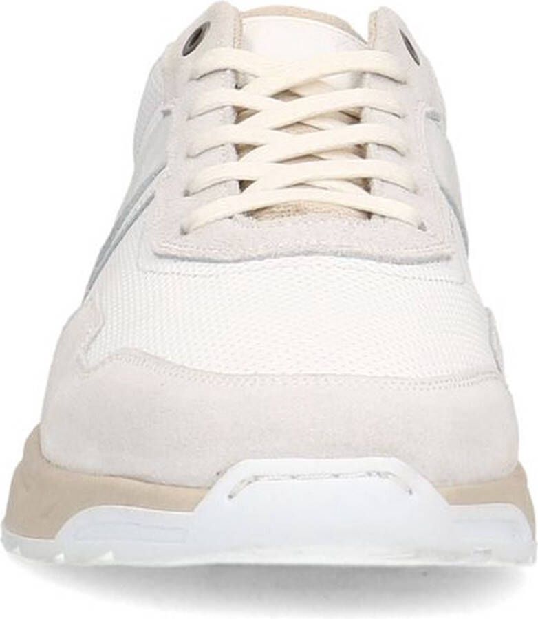 Sacha Heren Witte leren sneakers