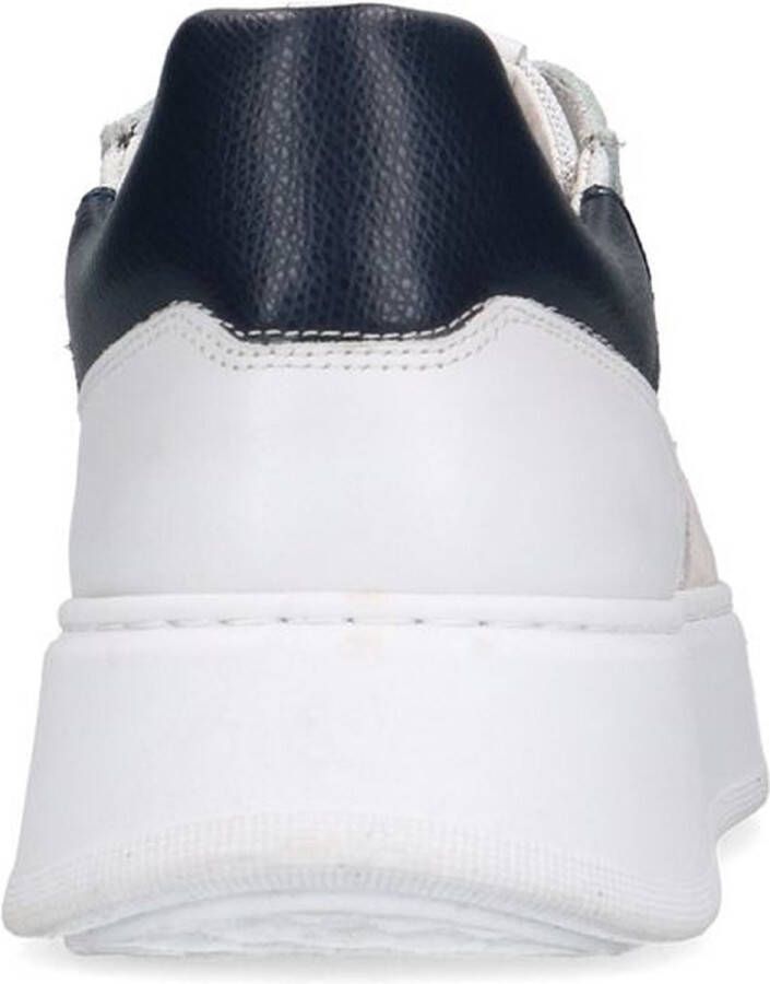 Sacha leren sneakers wit beige blauw - Foto 4