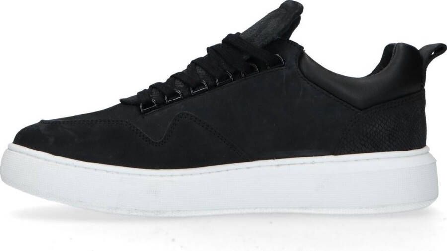 Sacha Heren Zwarte sneakers van nubuck