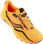 Saucony Peregrine 12 Dames Sportschoenen Hardlopen Trail geel zwart - Thumbnail 3