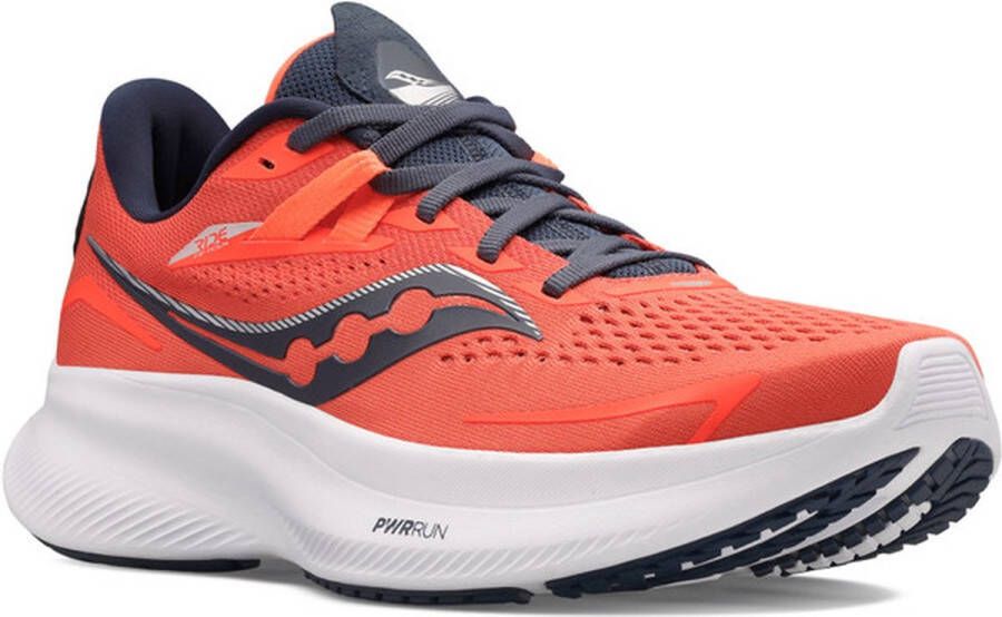 Saucony Ride 15 Dames Sportschoenen Hardlopen Weg oranje rood