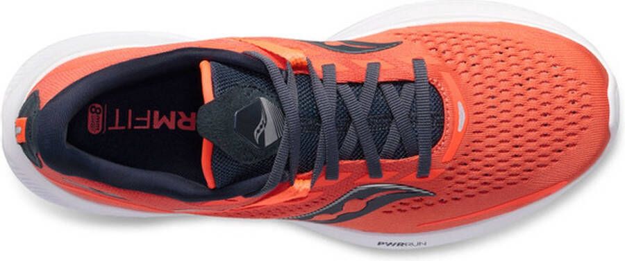 Saucony Ride 15 Dames Sportschoenen Hardlopen Weg oranje rood