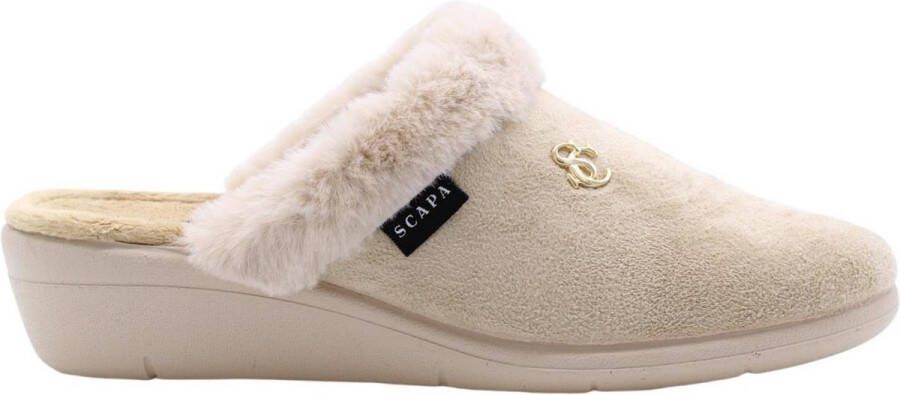 Scapa Pantoffel Beige Ecru