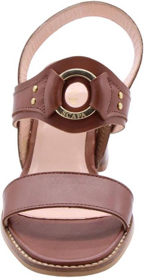 Scapa Elegant High Heel Sandals Brown Dames - Foto 13