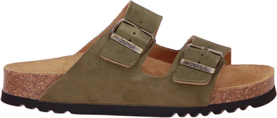 Scholl Josephine Sandalen groen Suede Dames