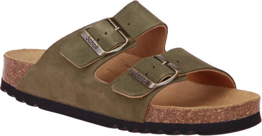 Scholl Josephine Sandalen groen Suede Dames