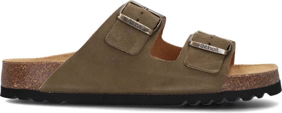 Scholl Josephine Sandalen groen Suede Dames