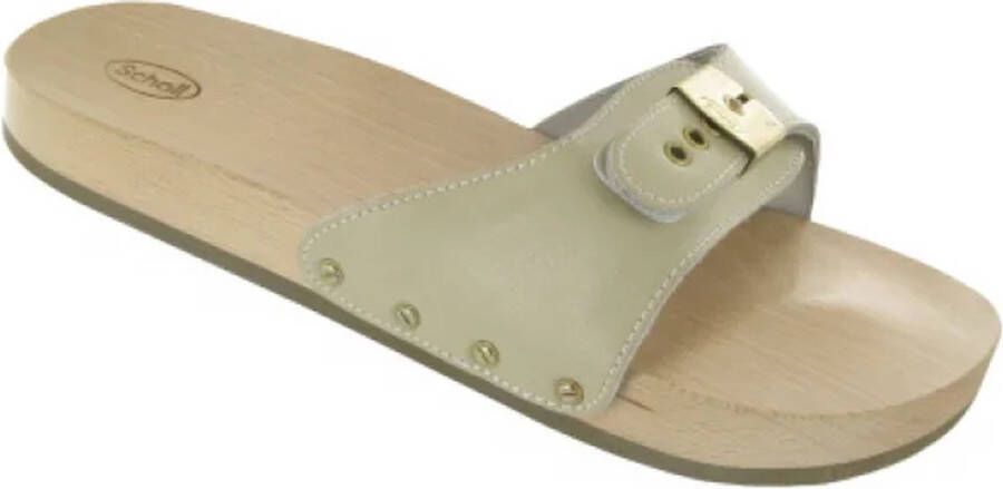 Scholl PESCURA FLAT ORIGINAL Bycast Unisex Sand Unisex Mules Sand