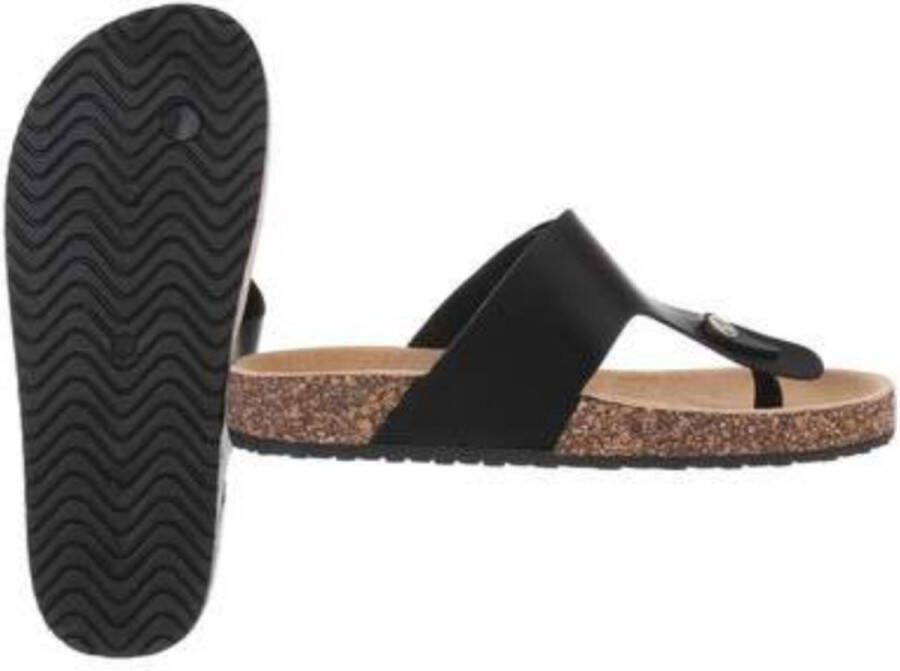 seastar Teenslippers zwart