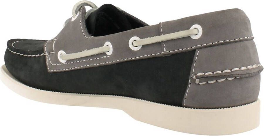 Sebago Heren Spinnaker Nubuck Navy Grey BLAUW