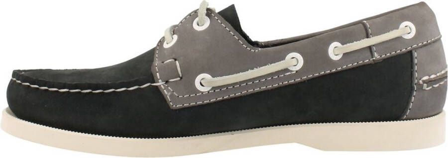 Sebago Heren Spinnaker Nubuck Navy Grey BLAUW