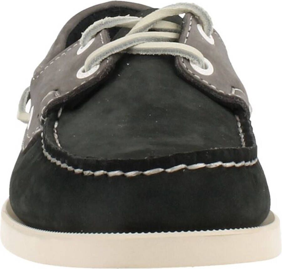 Sebago Heren Spinnaker Nubuck Navy Grey BLAUW