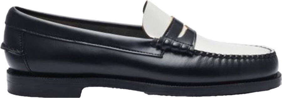 Sebago Met de hand gemaakt leren mocassin klassieke stijl Black Heren