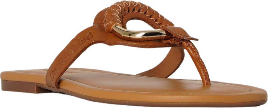 See By Chloé Hana Teenslippers Zomer slippers Dames Camel