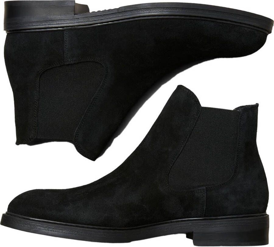 SELECTED Blake Suede Chelsea Laarzen Black Heren