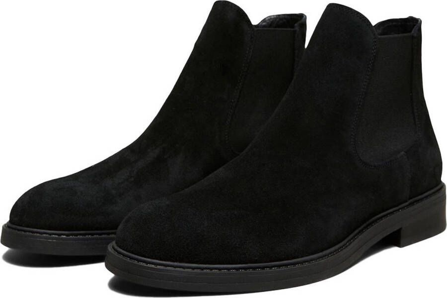 SELECTED Blake Suede Chelsea Laarzen Black Heren