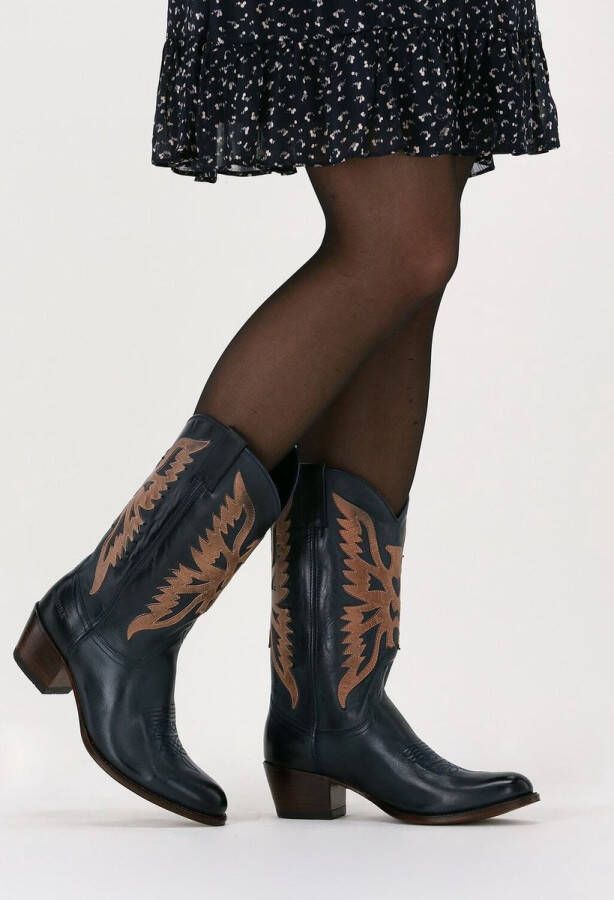 Sendra 12763 Cowboylaarzen Western Laarzen Dames Blauw