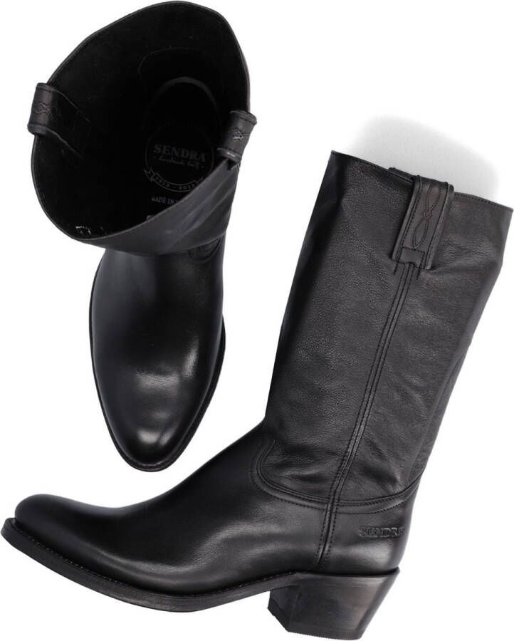 Sendra 14394 Laarzen Leer Dames Zwart