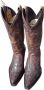 Sendra boots 11472 Cuervo Bruin Heren Laarzen Cowboy Western Boots Spitse Neus Schuine Hak Lederen Zool Sierstiksel Studs Vintage Look Echt Leer - Thumbnail 6