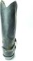 Sendra Boots 3091 Seta Zwart Biker Western Cow Laarzen Handgemaakt Vierkante Neus Leren Zool Schuine Hak Treklussen Echt Leer - Thumbnail 3