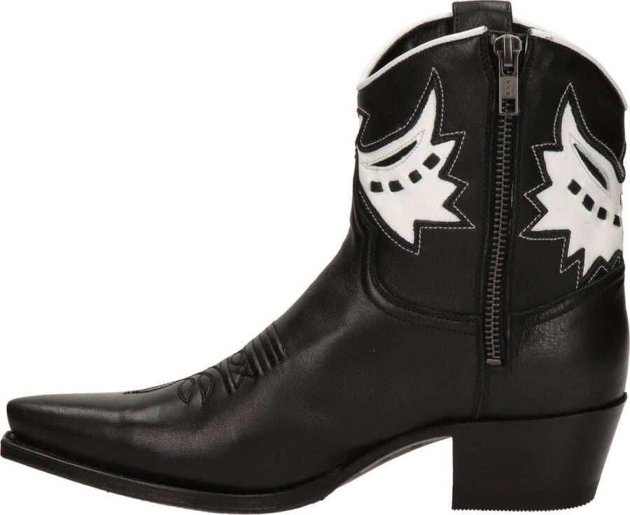 Sendra Judy dames cowboylaars Zwart wit