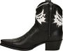 Sendra Judy leren cowboylaarzen zwart wit - Thumbnail 4