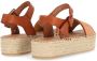 Shabbies Amsterdam Izzie Espadrille Sandaal Roze - Thumbnail 5