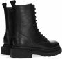 Shabbies Amsterdam Mirle leren veterboots zwart - Thumbnail 9