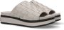 Shabbies Platform Slipper Licht Grijs Gevlochten Gray Dames - Thumbnail 12