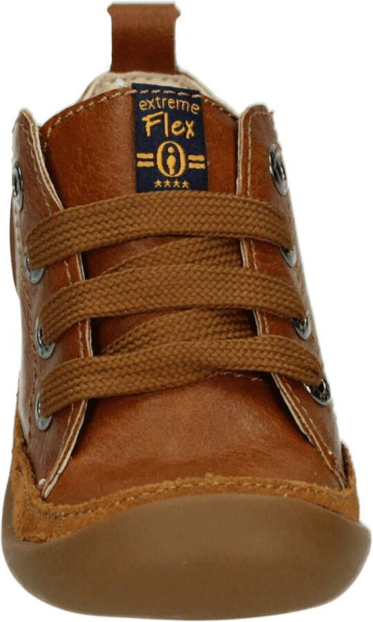 Shoesme Baby Babysneakers Meisjes jongens Cognac Leer