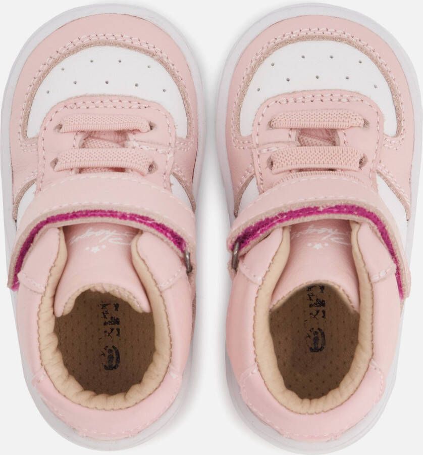 Shoesme Baby Babysneakers Meisjes Pink White Leer