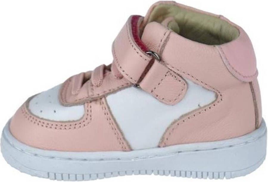 Shoesme Baby Babysneakers Meisjes Pink White Leer