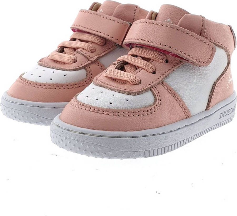 Shoesme Baby Babysneakers Meisjes Pink White Leer