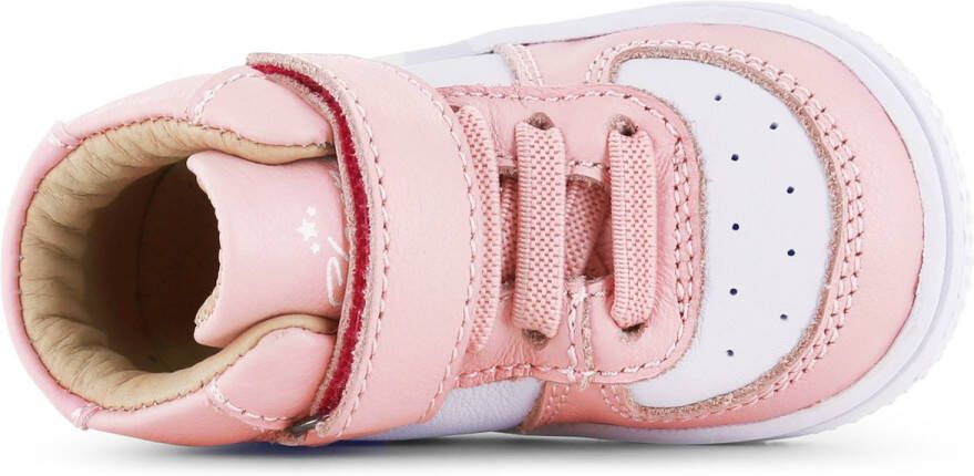 Shoesme Baby Babysneakers Meisjes Pink White Leer