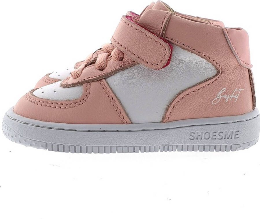 Shoesme Baby Babysneakers Meisjes Pink White Leer