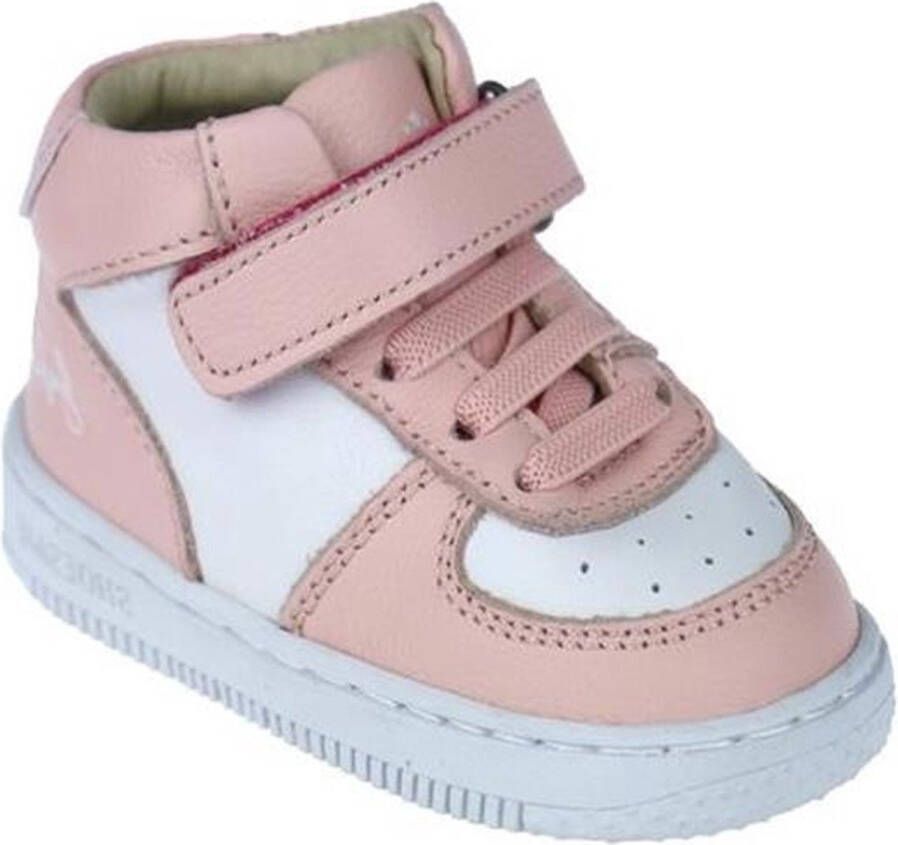 Shoesme Baby Babysneakers Meisjes Pink White Leer