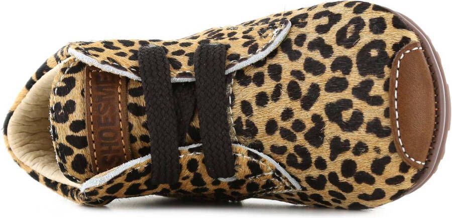 Shoesme Baby Eerste stapschoenen Meisjes leopard cognac Leer