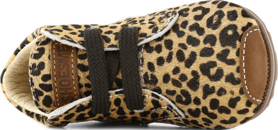 Shoesme Baby Eerste stapschoenen Meisjes leopard cognac Leer