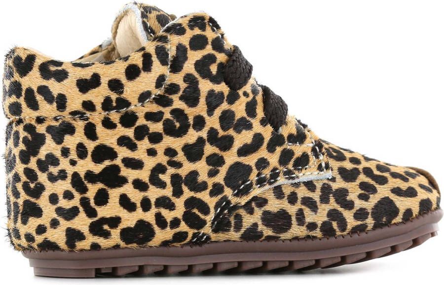 Shoesme Baby Eerste stapschoenen Meisjes leopard cognac Leer