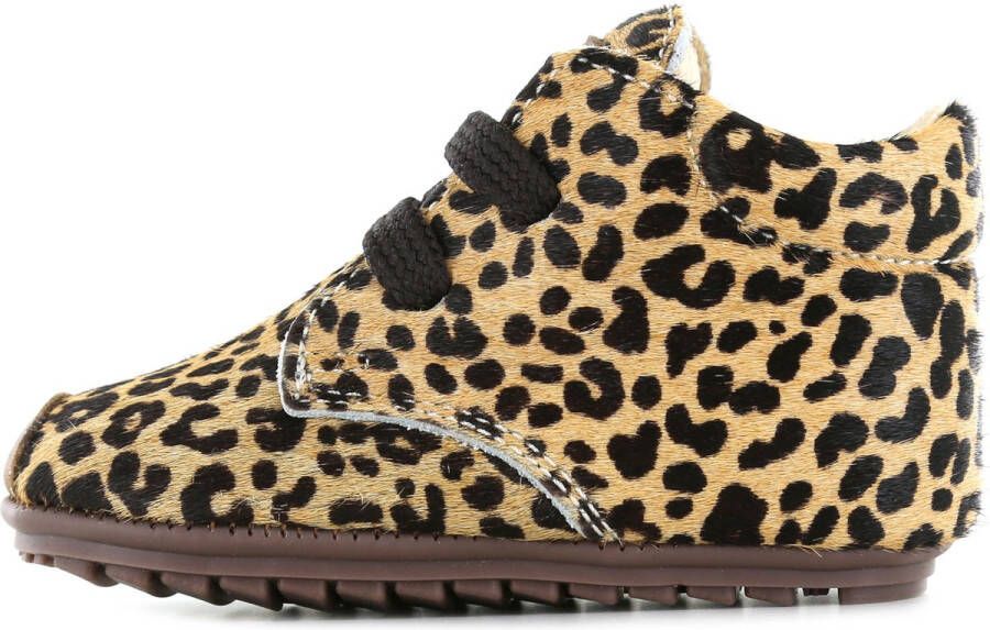 Shoesme Baby Eerste stapschoenen Meisjes leopard cognac Leer