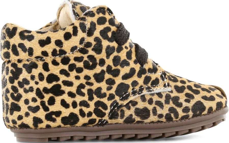 Shoesme Baby Eerste stapschoenen Meisjes leopard cognac Leer