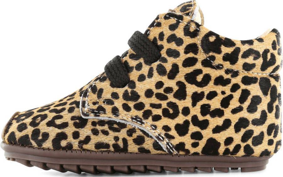 Shoesme Baby Eerste stapschoenen Meisjes leopard cognac Leer