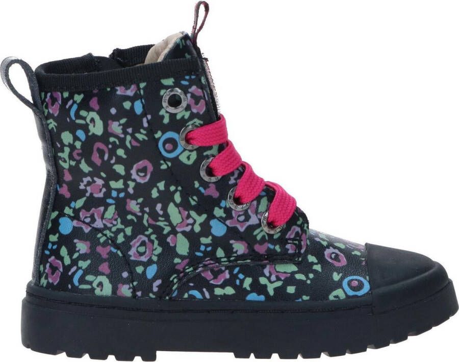 Shoesme Bikerboots | | Black Multicolor pattern | Leer