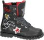 Shoesme De9w095 Veterboots Laarzen Met Veters Meisjes Zwart - Thumbnail 16