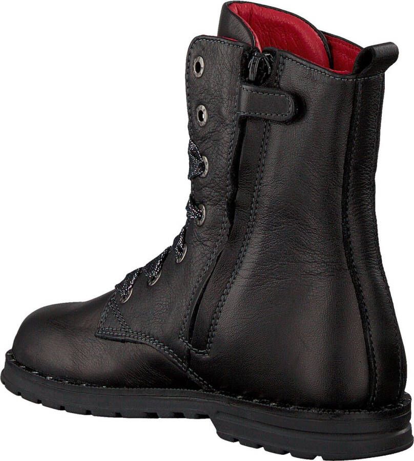 Shoesme De9w095 Veterboots Laarzen Met Veters Meisjes Zwart