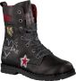 Shoesme De9w095 Veterboots Laarzen Met Veters Meisjes Zwart - Thumbnail 11