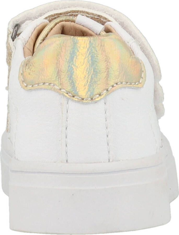 Shoesme leren sneakers wit goud met glitters Meisjes Leer Meerkleurig 23 - Foto 11